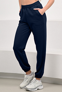 1018-1 Джоггеры АГАПЭ футер 3-х-н-ка , Темно-Синий